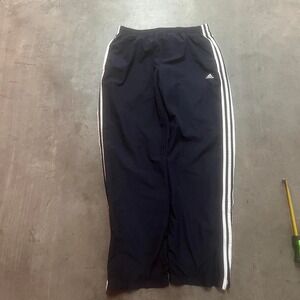 Y2k‎ adidas blue and white stripe mens track pants baggy wide leg skater